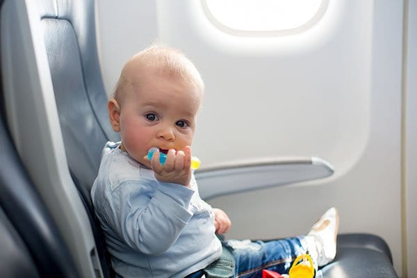 Toddler on Airplane