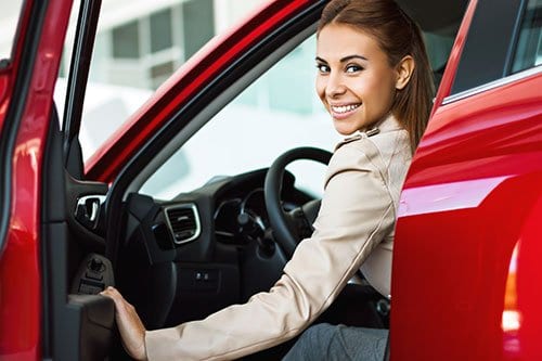 Woman in Car