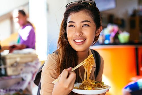 Woman Eating