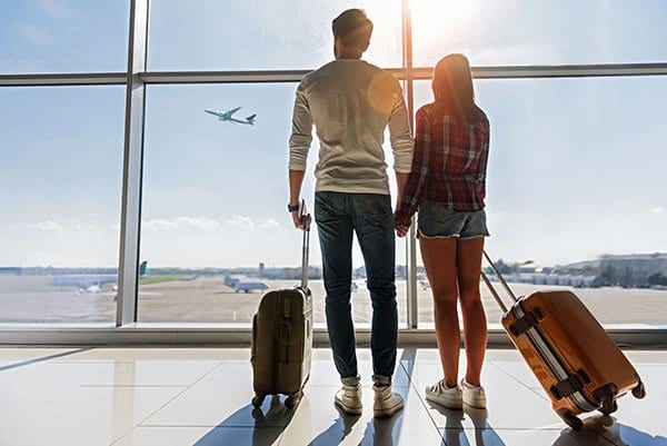 Couple at Airport