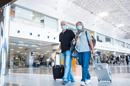 Couple at airport